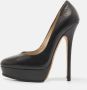 Jimmy Choo Pre-owned Leather heels Black Dames - Thumbnail 2