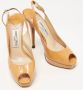 Jimmy Choo Pre-owned Leather heels Brown Dames - Thumbnail 4