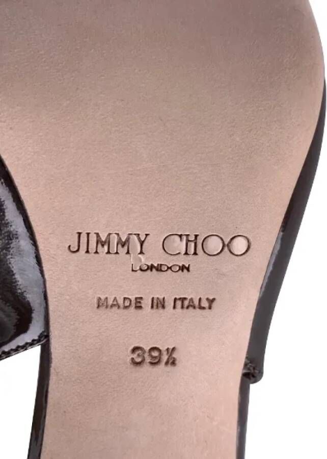 Jimmy Choo Pre-owned Leather heels Brown Dames