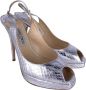 Jimmy Choo Pre-owned Leather heels Gray Dames - Thumbnail 5