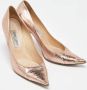 Jimmy Choo Pre-owned Leather heels Gray Dames - Thumbnail 4
