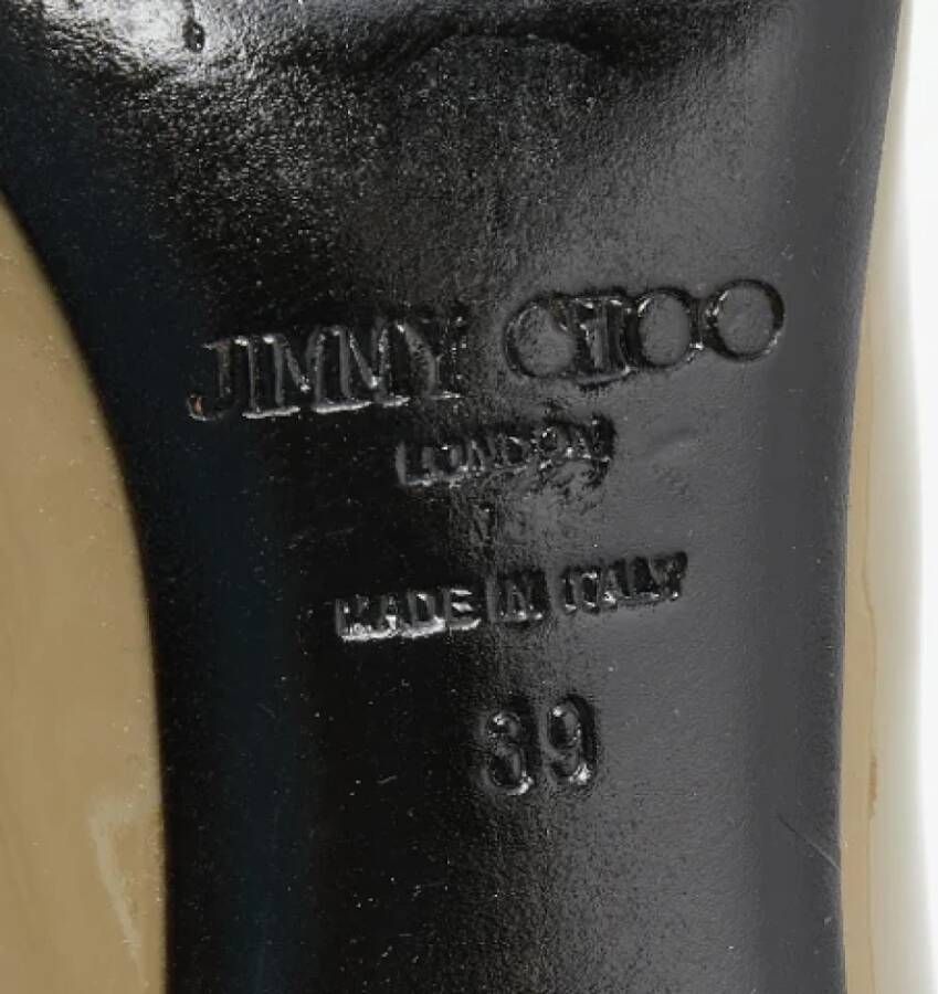 Jimmy Choo Pre-owned Leather heels Green Dames