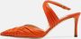 Jimmy Choo Pre-owned Leather heels Orange Dames - Thumbnail 2