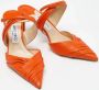 Jimmy Choo Pre-owned Leather heels Orange Dames - Thumbnail 4