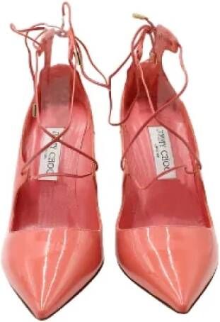 Jimmy Choo Pre-owned Leather heels Pink Dames