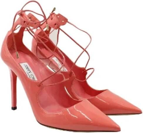 Jimmy Choo Pre-owned Leather heels Pink Dames