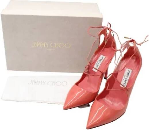 Jimmy Choo Pre-owned Leather heels Pink Dames