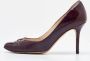 Jimmy Choo Pre-owned Leather heels Purple Dames - Thumbnail 2