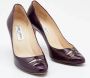 Jimmy Choo Pre-owned Leather heels Purple Dames - Thumbnail 4