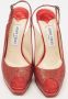 Jimmy Choo Pre-owned Leather heels Red Dames - Thumbnail 3