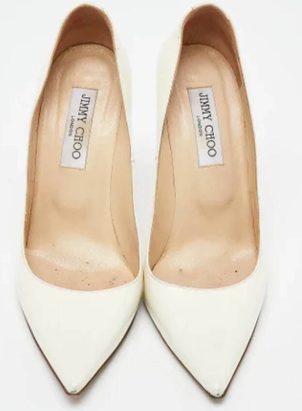 Jimmy Choo Pre-owned Leather heels White Dames