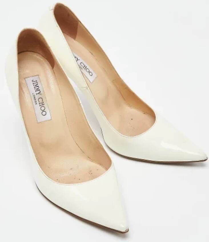 Jimmy Choo Pre-owned Leather heels White Dames