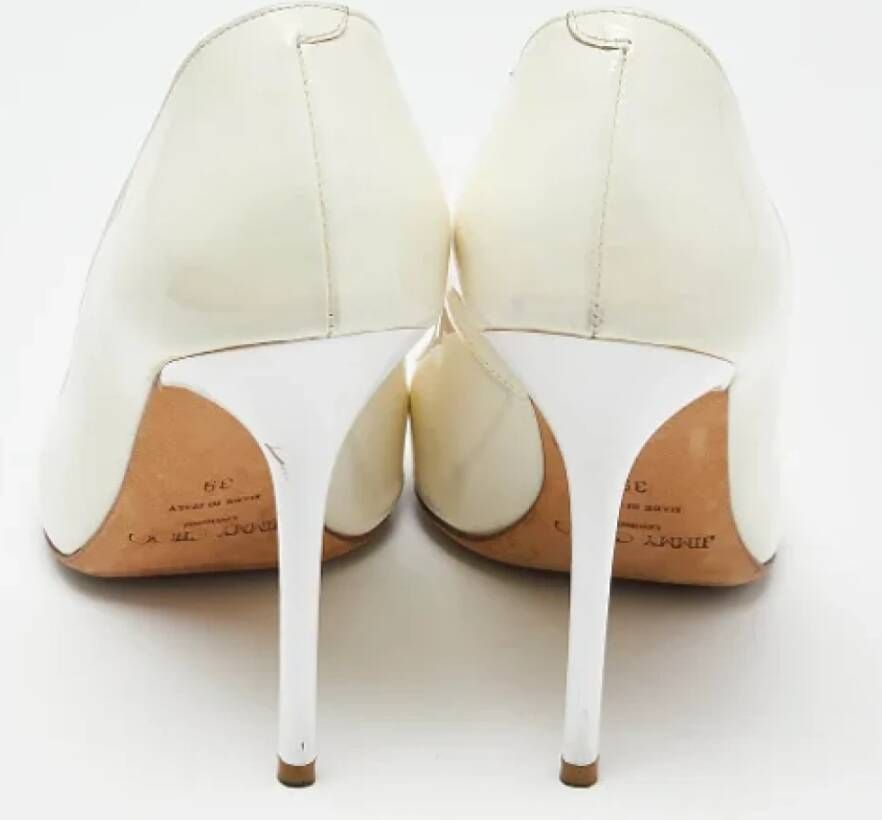 Jimmy Choo Pre-owned Leather heels White Dames