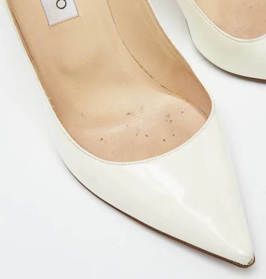 Jimmy Choo Pre-owned Leather heels White Dames