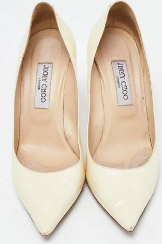 Jimmy Choo Pre-owned Leather heels White Dames