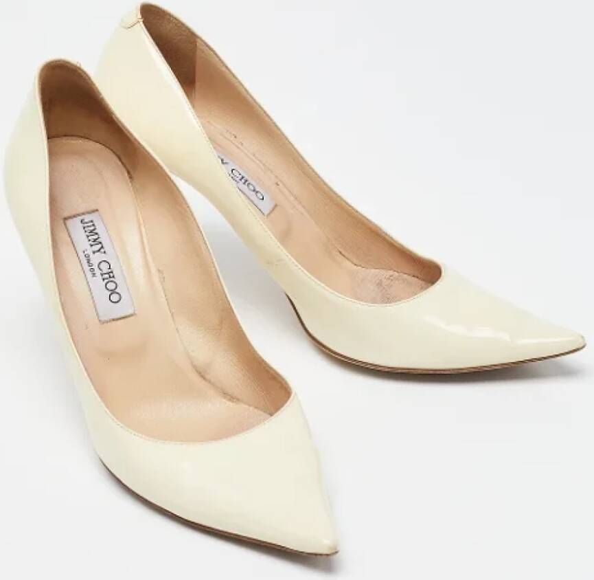 Jimmy Choo Pre-owned Leather heels White Dames