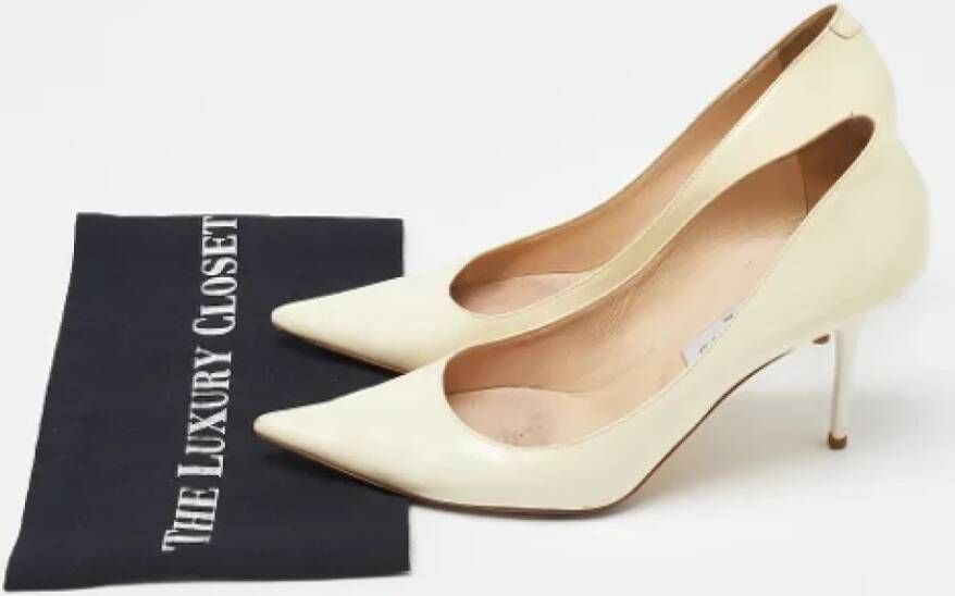 Jimmy Choo Pre-owned Leather heels White Dames