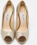 Jimmy Choo Pre-owned Leather heels Yellow Dames - Thumbnail 3