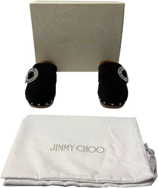 Jimmy Choo Pre-owned Leather mules Black Dames