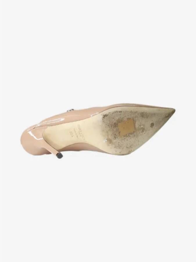 Jimmy Choo Pre-owned Leather mules Pink Dames
