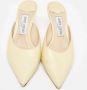Jimmy Choo Pre-owned Leather mules Yellow Dames - Thumbnail 3