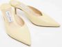 Jimmy Choo Pre-owned Leather mules Yellow Dames - Thumbnail 4