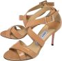 Jimmy Choo Pre-owned Leather sandals Beige Dames - Thumbnail 3