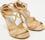 Jimmy Choo Pre-owned Leather sandals Beige Dames - Thumbnail 4