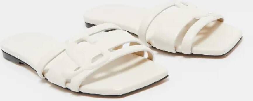 Jimmy Choo Pre-owned Leather sandals Beige Dames