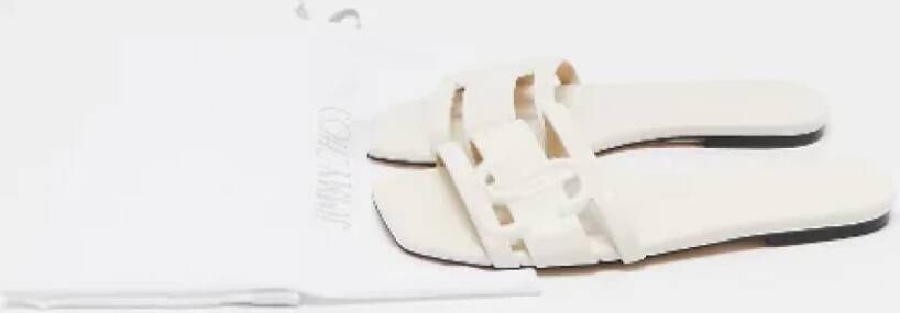Jimmy Choo Pre-owned Leather sandals Beige Dames