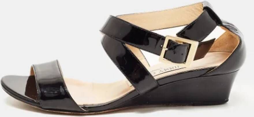 Jimmy Choo Pre-owned Leather sandals Black Dames