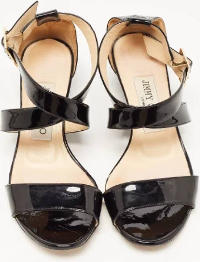 Jimmy Choo Pre-owned Leather sandals Black Dames
