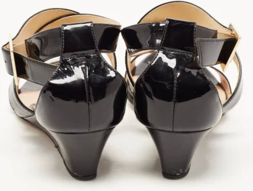 Jimmy Choo Pre-owned Leather sandals Black Dames