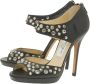 Jimmy Choo Pre-owned Leather sandals Black Dames - Thumbnail 3