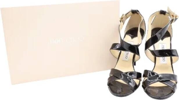 Jimmy Choo Pre-owned Leather sandals Black Dames