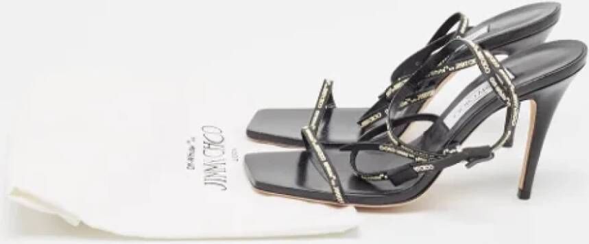 Jimmy Choo Pre-owned Leather sandals Black Dames