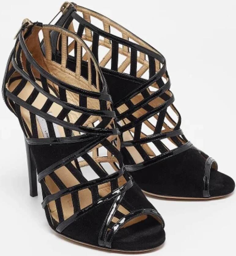 Jimmy Choo Pre-owned Leather sandals Black Dames