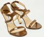Jimmy Choo Pre-owned Leather sandals Brown Dames - Thumbnail 4