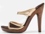 Jimmy Choo Pre-owned Leather sandals Brown Dames - Thumbnail 2