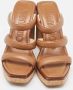 Jimmy Choo Pre-owned Leather sandals Brown Dames - Thumbnail 3