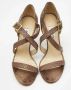 Jimmy Choo Pre-owned Leather sandals Brown Dames - Thumbnail 4