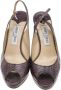 Jimmy Choo Pre-owned Leather sandals Brown Dames - Thumbnail 2