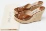 Jimmy Choo Pre-owned Leather sandals Brown Dames - Thumbnail 9