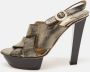 Jimmy Choo Pre-owned Leather sandals Gray Dames - Thumbnail 2