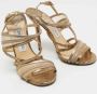 Jimmy Choo Pre-owned Leather sandals Gray Dames - Thumbnail 4