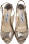 Jimmy Choo Pre-owned Leather sandals Gray Dames - Thumbnail 2