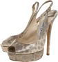 Jimmy Choo Pre-owned Leather sandals Gray Dames - Thumbnail 3