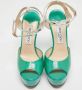 Jimmy Choo Pre-owned Leather sandals Green Dames - Thumbnail 3