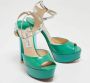Jimmy Choo Pre-owned Leather sandals Green Dames - Thumbnail 4