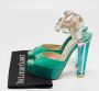 Jimmy Choo Pre-owned Leather sandals Green Dames - Thumbnail 9